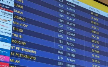 Yerevan Airport Arrivals Timetable