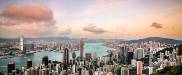 The panorama of Hong Kong.